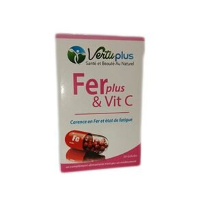 Vertuplus Ferplus & Vit C 30 Gelules Maroc