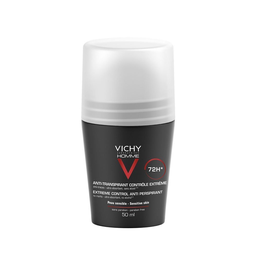 Vichy Homme Déodorant Bille Anti-Transpirant 72h Peau Sensible | 50ml Maroc
