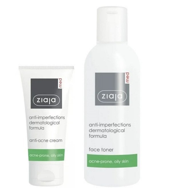 ZIAJA Med Anti-Acne Creme 50ml + Toner 200ml Offert Maroc
