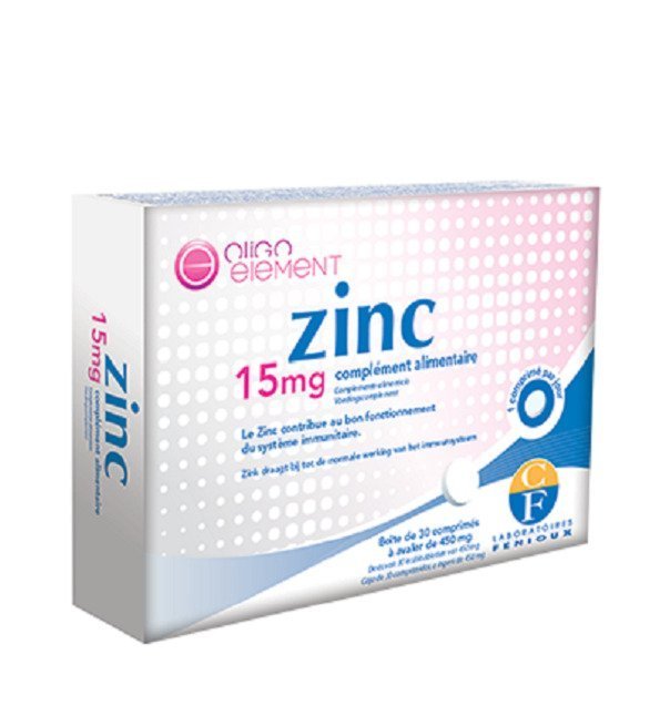 FENIOUX Zinc 15mg 30 Comprimés Maroc