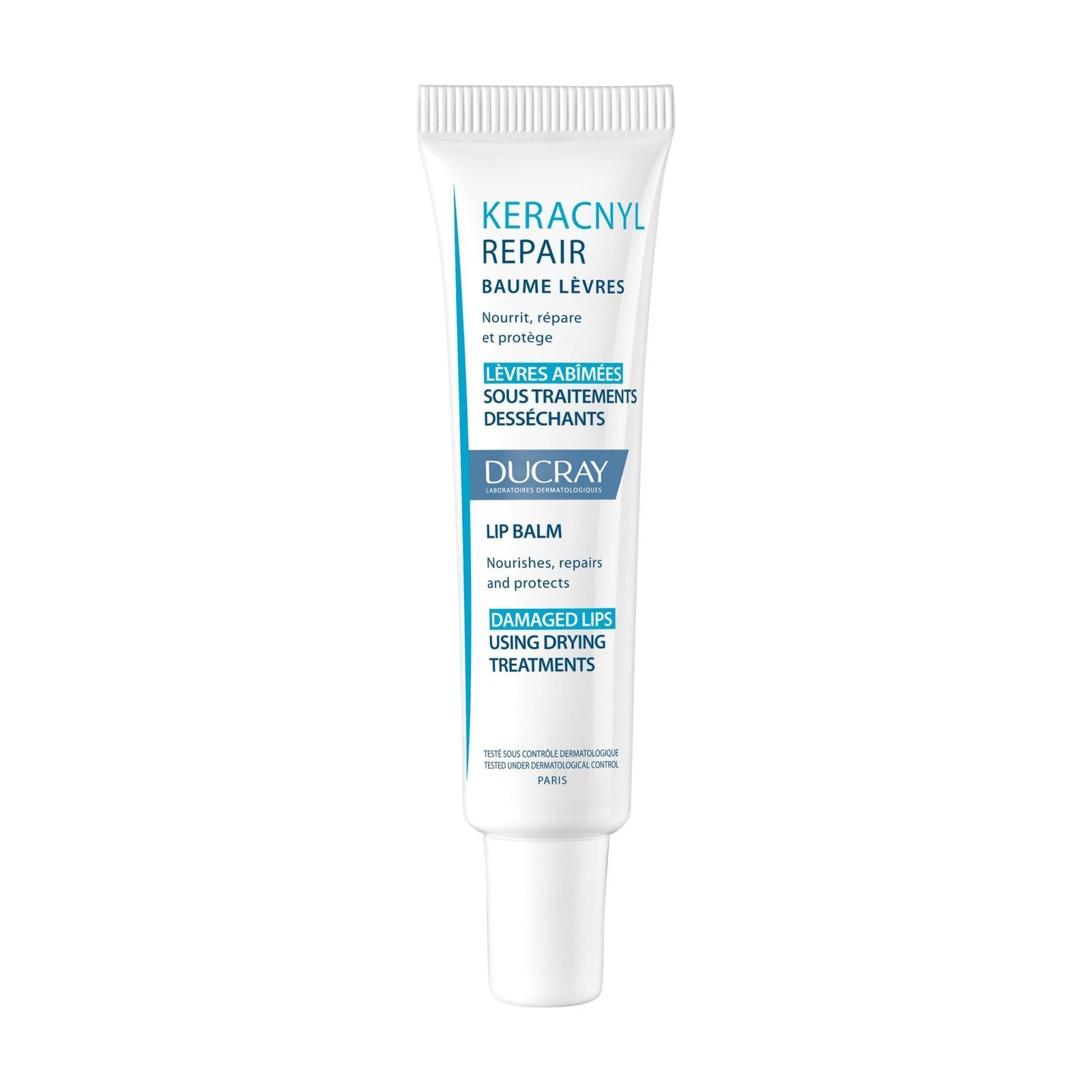 Ducray Baume réparateur lèvres abîmées par les traitements anti-acnéique oral Keracnyl Repair 15 ml Maroc