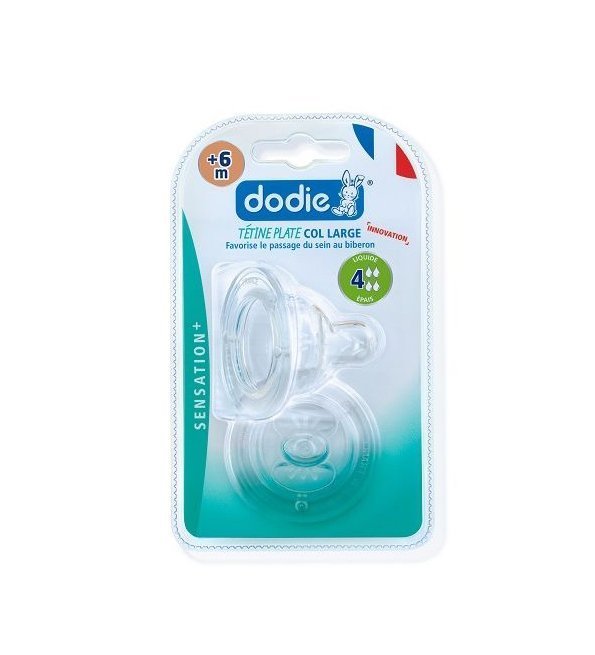 Dodie Tetine Plate Sensation+ Anti Colique D4 +6M Liquide Epais X2 Maroc