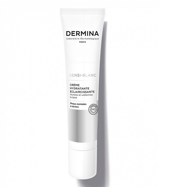 Dermina Sensi-blanc Creme Hydratante Eclaircissante Peaux Normales A Seches 40ML Maroc