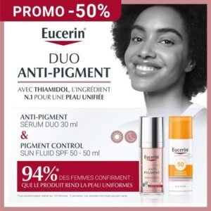 Eucerin Anti-pigment Sérum DUO 50 ML + Ecran pigment spf50 Offert Maroc